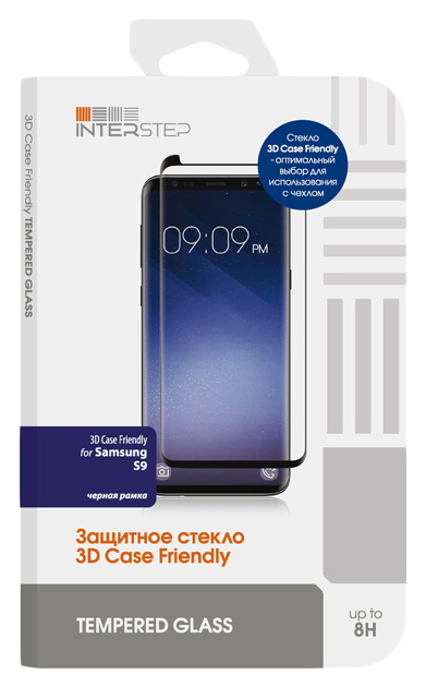 

Защитное стекло InterStep для Samsung Galaxy S9 Black, 58332