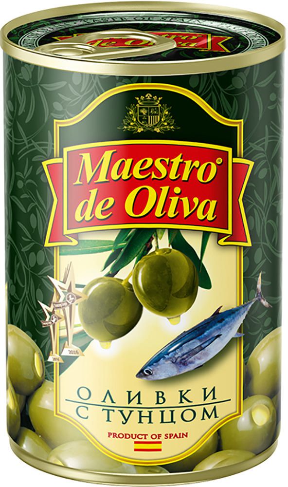 Оливки Maestro de Oliva с тунцом 300 г