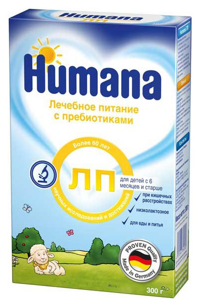 

Молочная смесь Humana ЛП 2 от 6 до 12 мес. 300 г, ЛП 2