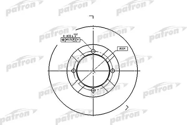 фото Тормозной диск patron pbd3095