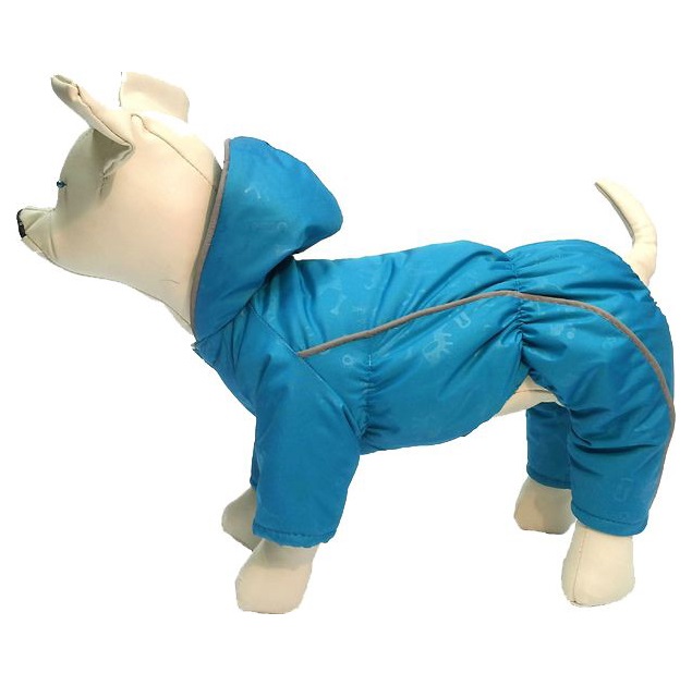 фото Комбинезон для собак osso fashion размер l унисекс, голубой, длина спины 32 см
