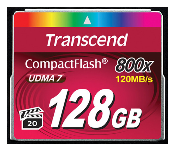 фото Карта памяти transcend compact flash ts128gcf800 128gb