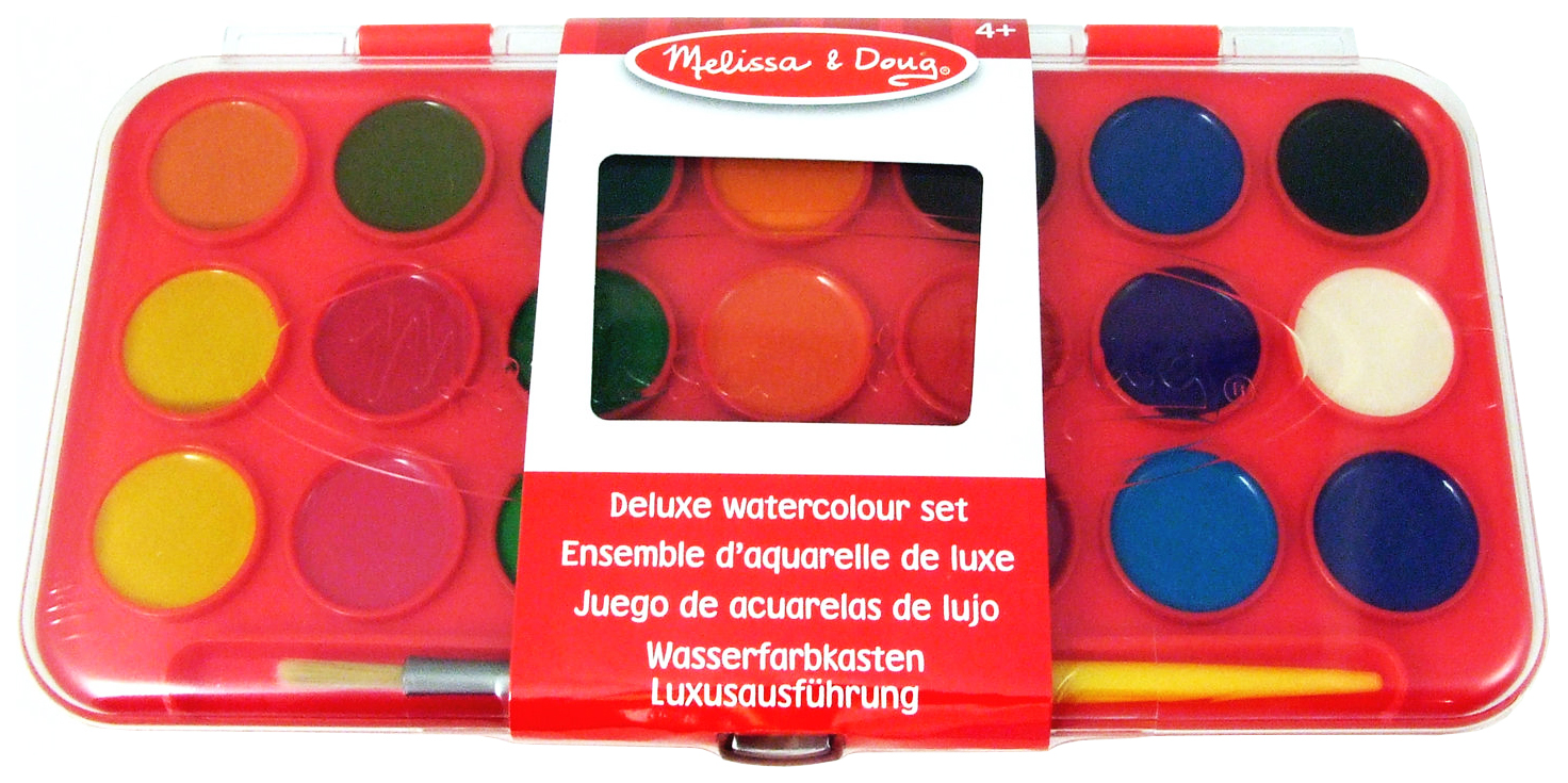 фото Набор для рисования melissa and doug deluxe watercolor paint set 21 цвет melissa & doug