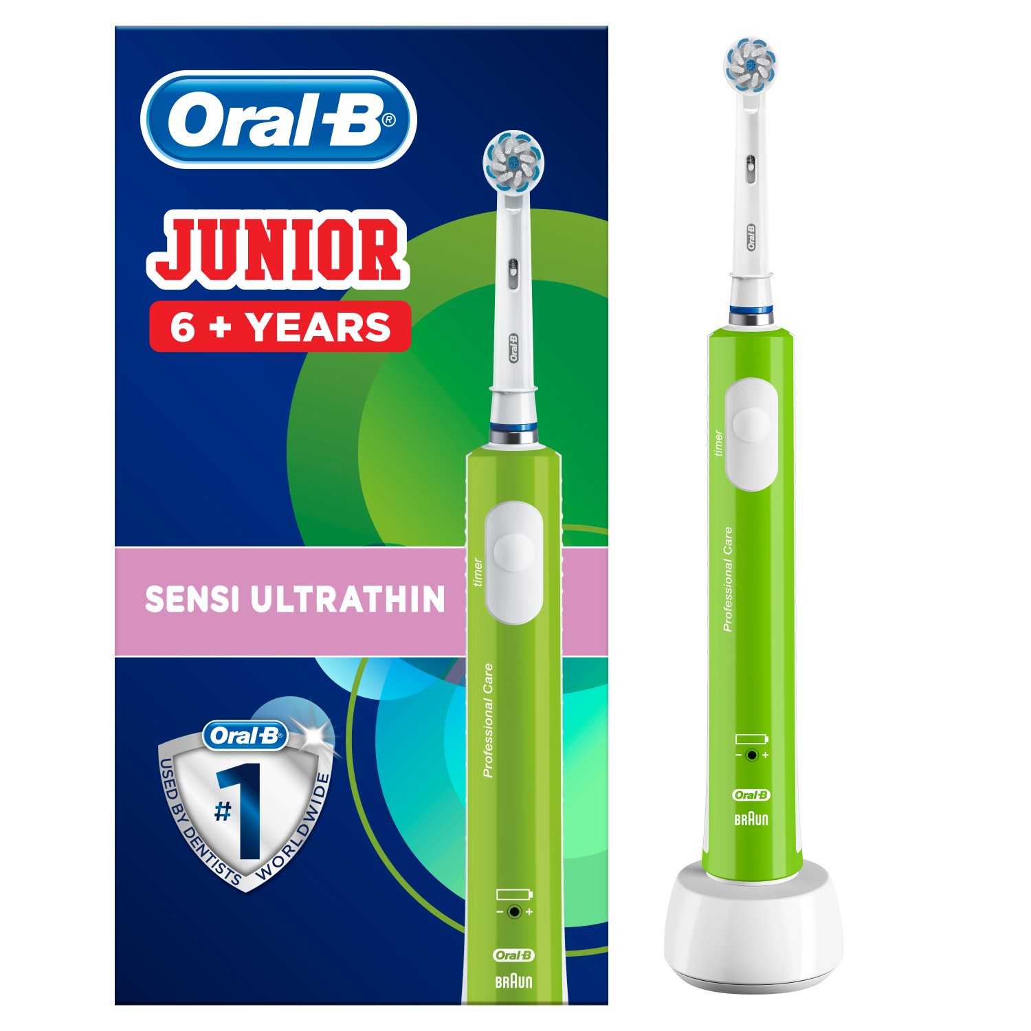 фото Зубная щетка электрическая braun oral-b junior green d16.513.1