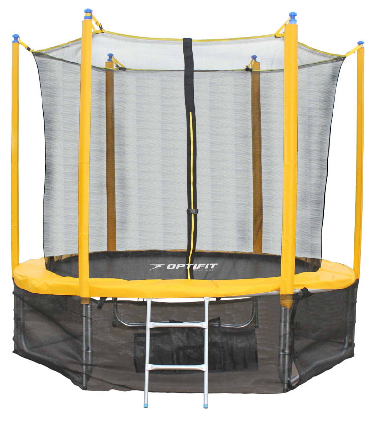

Батут Optifit Sun Like с сеткой и лестницей 305 см, yellow, Sun Like