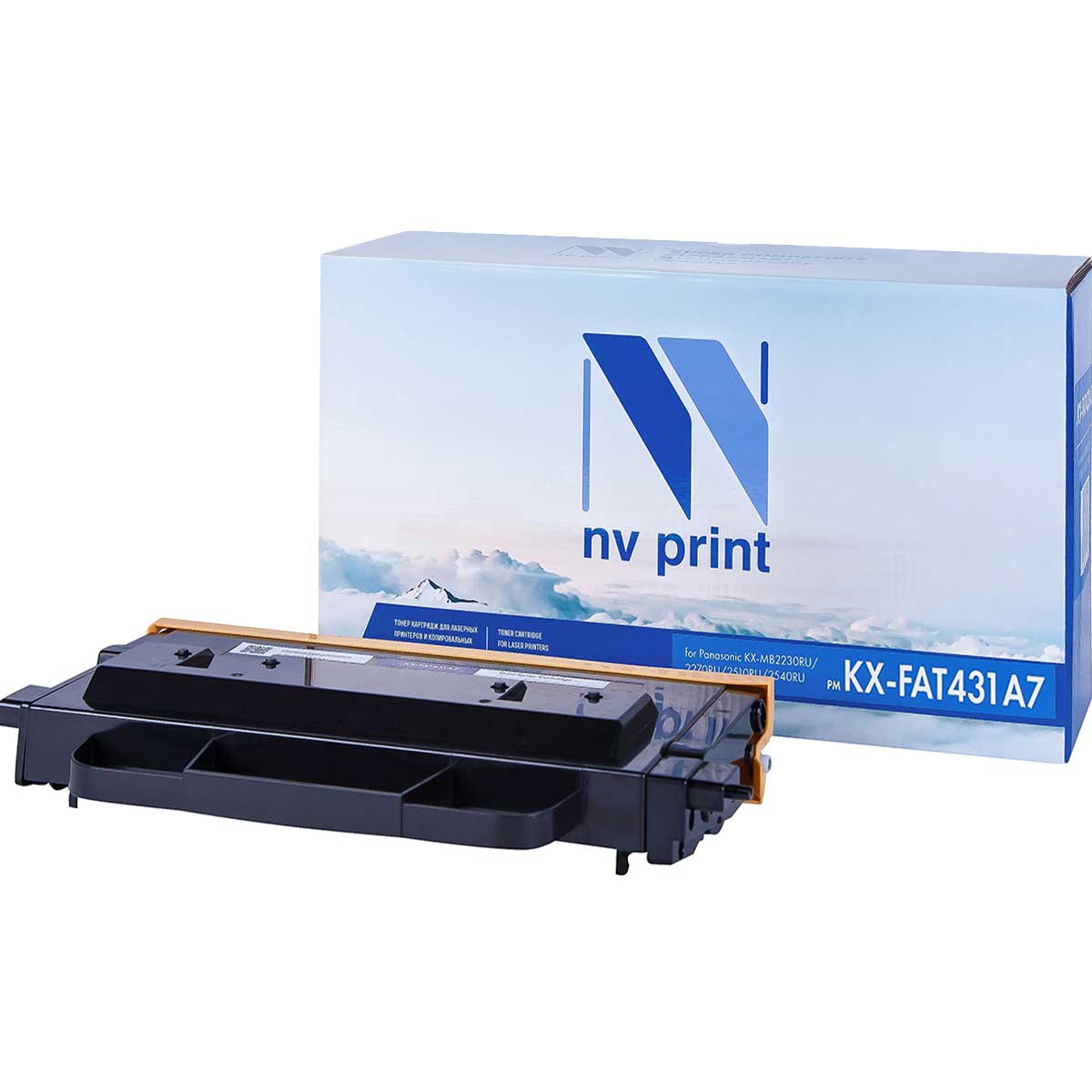 фото Картридж для лазерного принтера nv print kx-fat431a7, черный