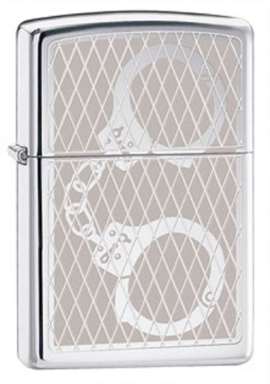 

Бензиновая зажигалка Zippo Handcuff Bling 28287 High Polish Chrome, Серебристый, Handcuff Bling 28287