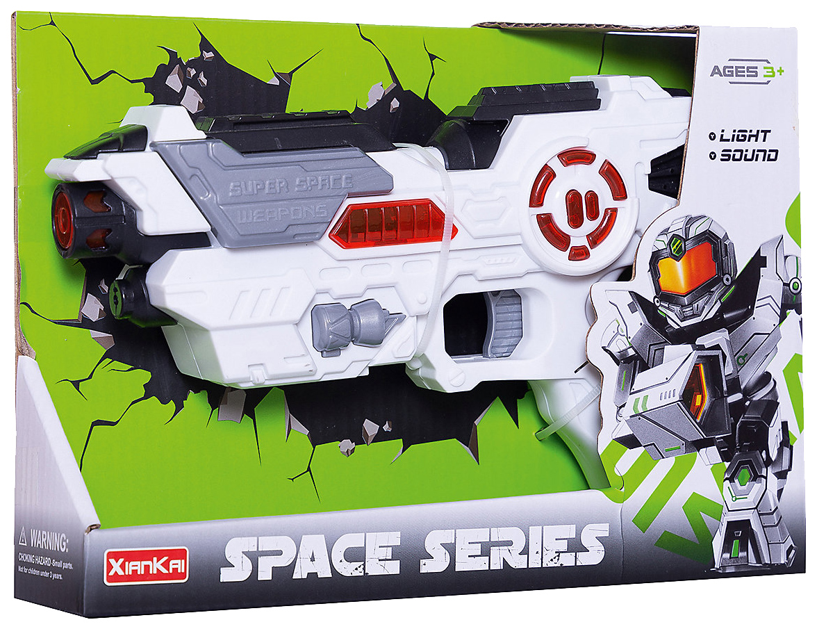 

Бластер игрушечный Junfa toys SPACE SERIES со световыми и звуковыми эффектами, Разноцветный