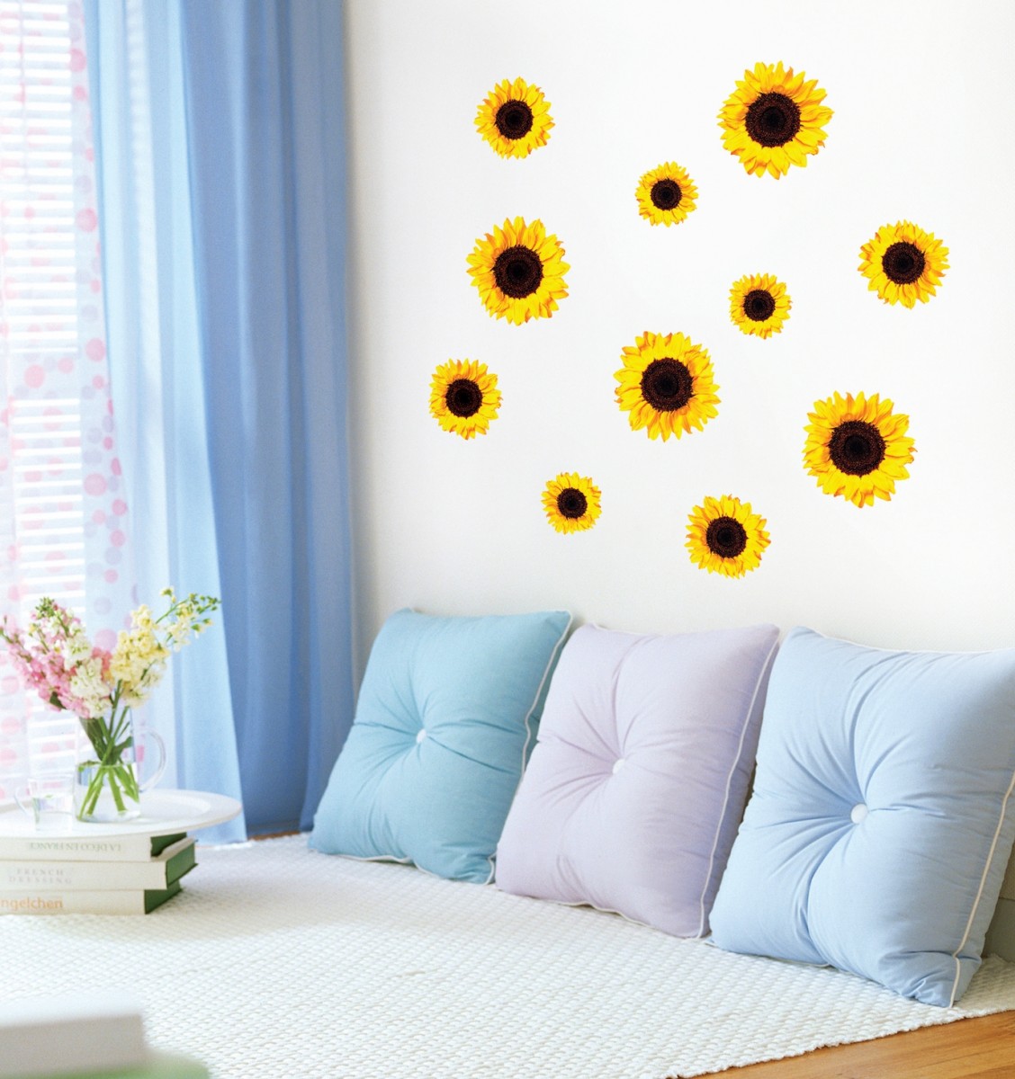 

Виниловая наклейка на стену Home-decors Солнечные подсолнухи 60х90см SS58206, Разноцветный