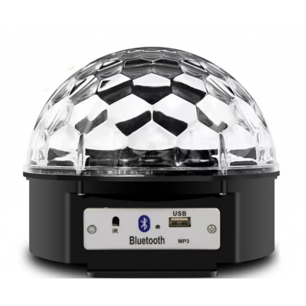 фото Светодиодный диско-шар led magic ball light x-12 bluetooth (черный) nobrand