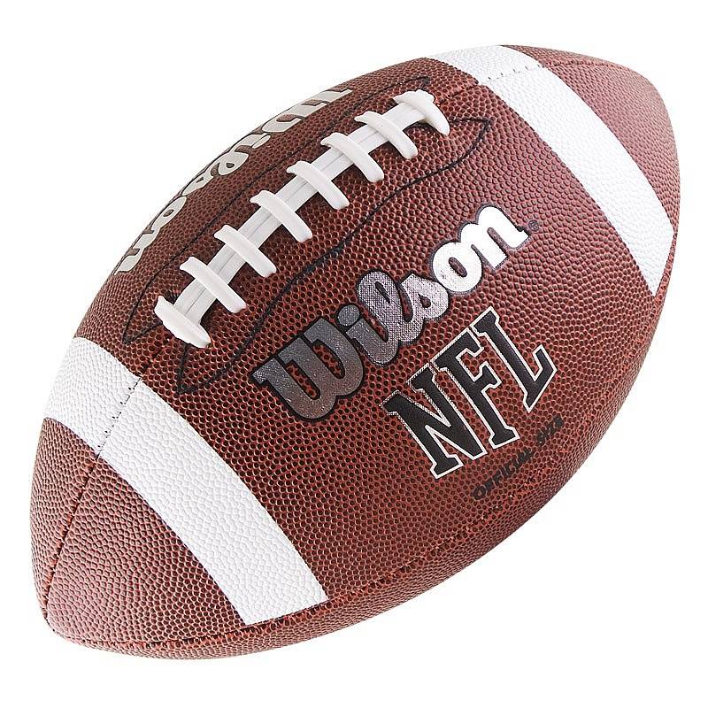 фото Мяч для американского футбола wilson nfl official bin, коричневый