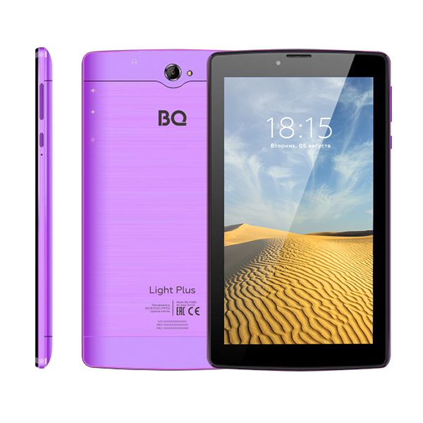 фото Планшет bq light plus bq-7038g purple