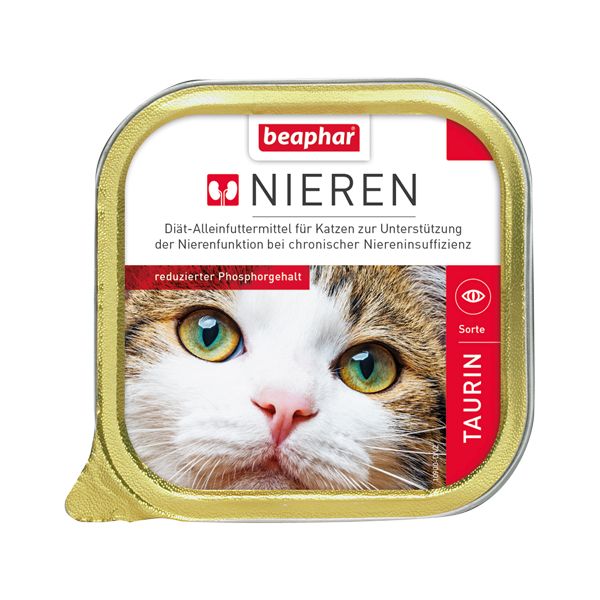 фото Консервы для кошек beaphar nieren taurin с заболеваниями почек, курица с таурином, 100г