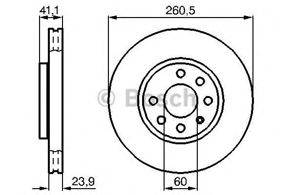 фото Тормозной диск bosch 0986478730