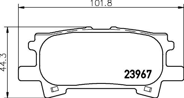 

Комплект тормозных колодок Hella 8DB355010621