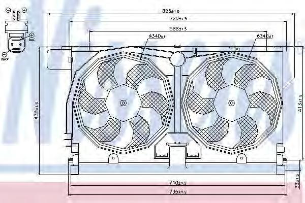 

Вентилятор радиатора Nissens 85513