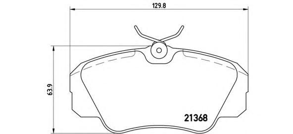

Комплект тормозных колодок Brembo P59016