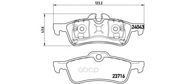 

Колодки тормозные Brembo P06032