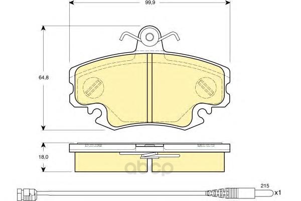 Тормозные колодки GIRLING 6114651