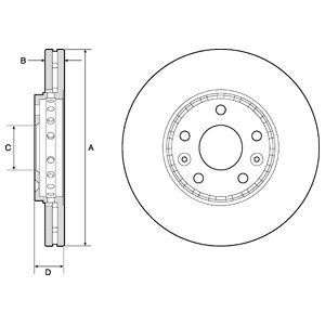 

Тормозной диск DELPHI BG4815C