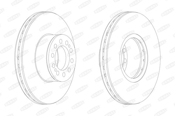 фото Тормозной диск beral bcr330a