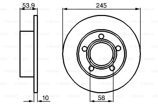 фото Тормозной диск bosch 0986478461