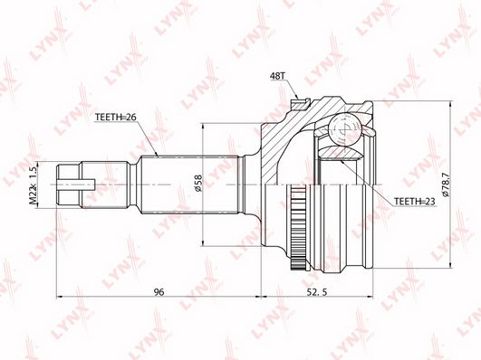 

Шрус LYNXauto CO-7517A