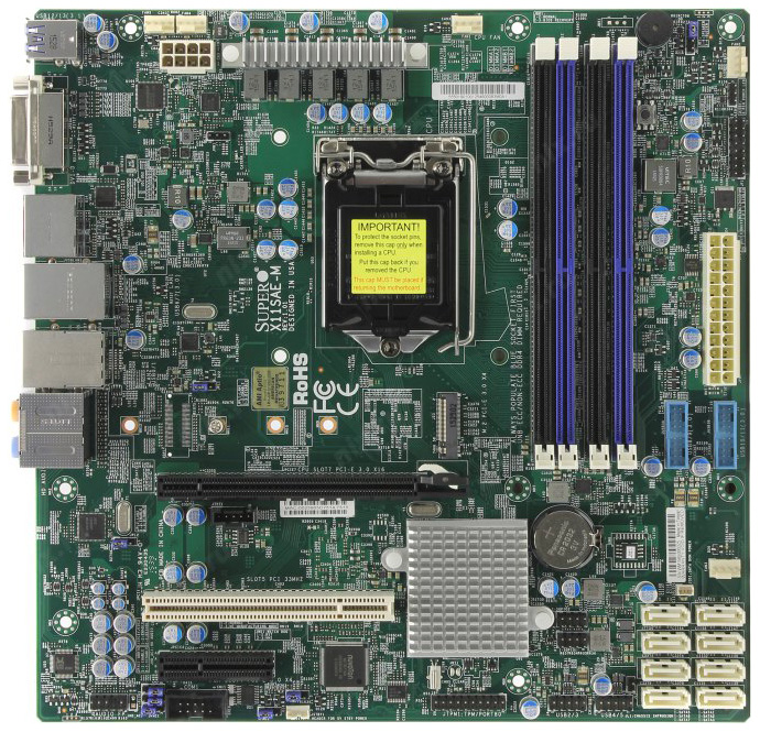 фото Материнская плата supermicro mbd-x11sae-m-o