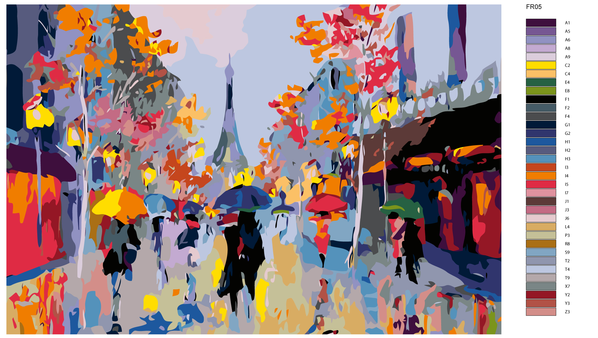 

Картина по номерам, 40 x 60, FR05, FR05