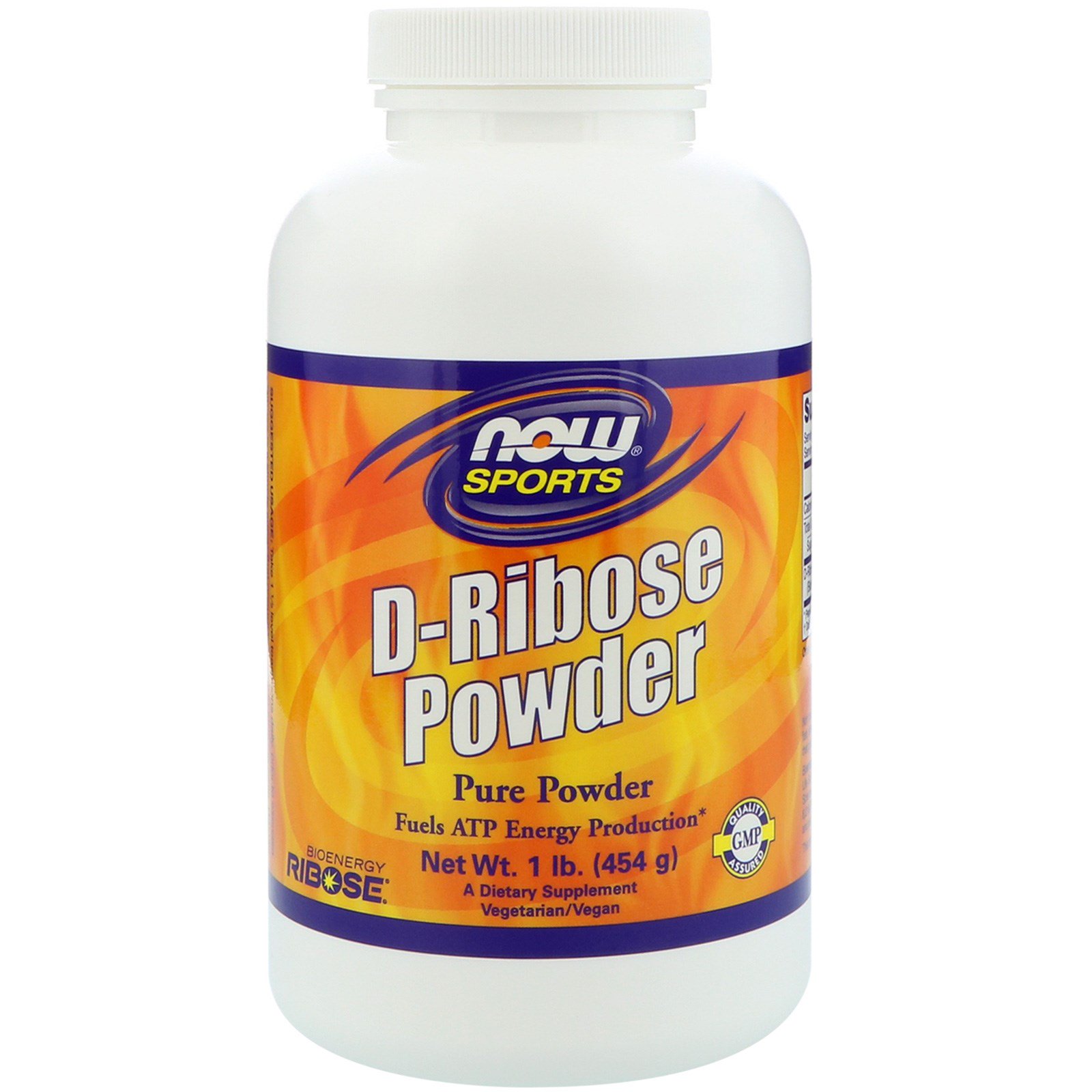 фото Изотоник now sports d-ribose powder, 454 г, unflavoured
