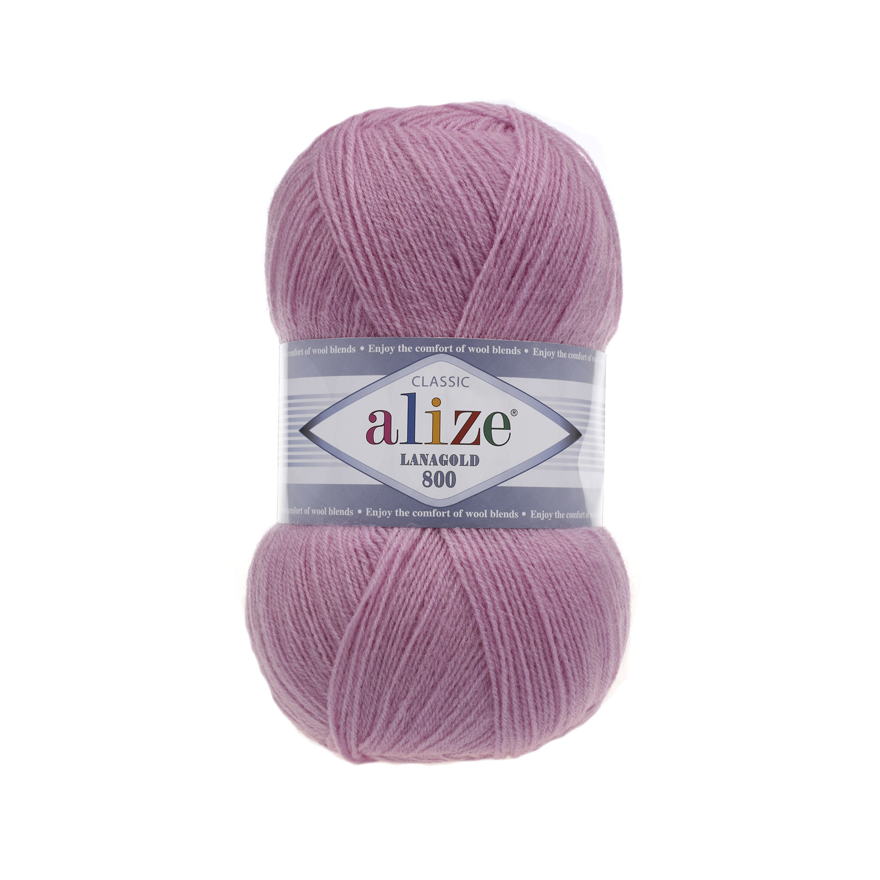 

Пряжа ALIZE Lanagold 800 100г, 730м (шерсть, акрил) (98 розовый), 5 мотков, LanaGold 800