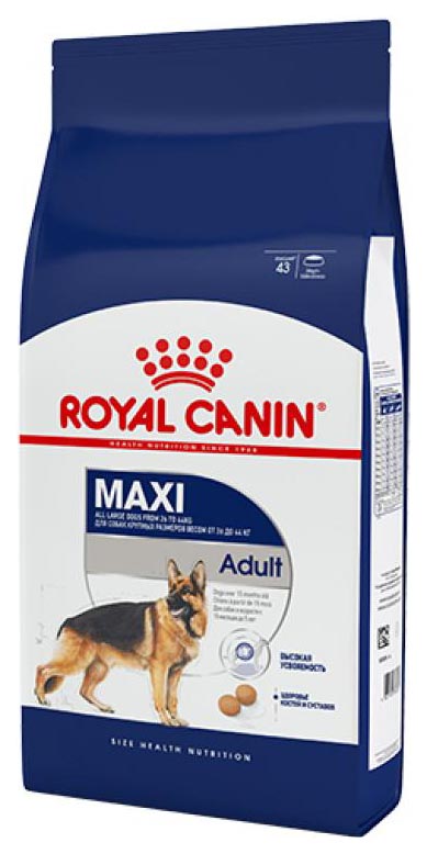 фото Сухой корм для собак royal canin adult maxi, рис, птица, свинина, 3кг