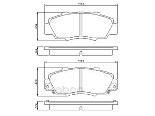 

Тормозные колодки Bosch передние 986461142