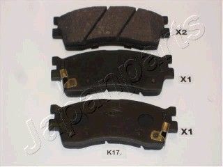 

Тормозные колодки Japanparts дисковые PAK17AF