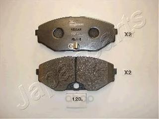 

Колодки дисковые передние nissan maxima qx 2.0i-3.0i 24v 00 Japanparts PA120AF