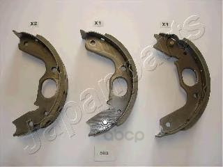 

Тормозные колодки Japanparts барабанные стояночного тормоза 200x40 GF503AF