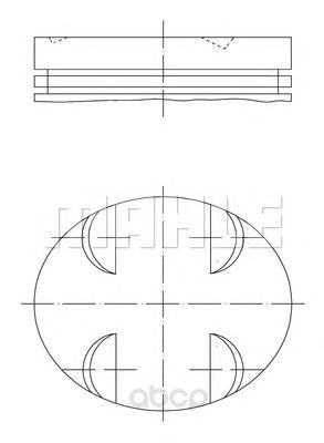 

Поршень двигателя Mahle/Knecht 007PI00104000