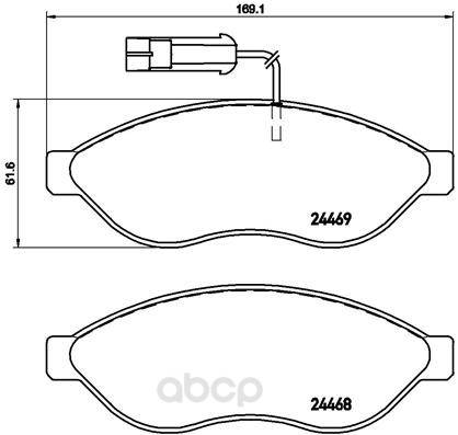 фото Тормозные колодки дисковые brembo p23144