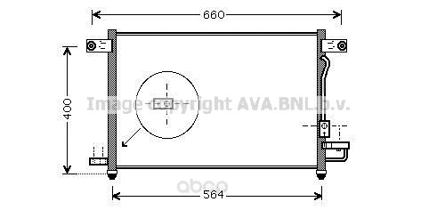 

Радиатор охлаждения двигателя Ava DW5061D