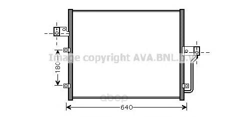 фото Радиатор охлаждения двигателя ava dw5082