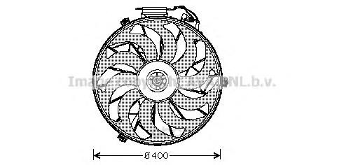 фото Вентилятор охлаждения двигателя bmw e36 all 95-00 ava bw7507