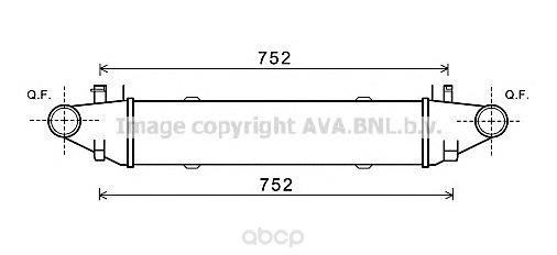 

Радиатор охлаждения двигателя MB C-class W204, T-model S204 Ava MSA4596