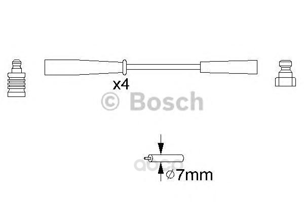 

Провода высоковольтные комплект BOSCH 0986356817