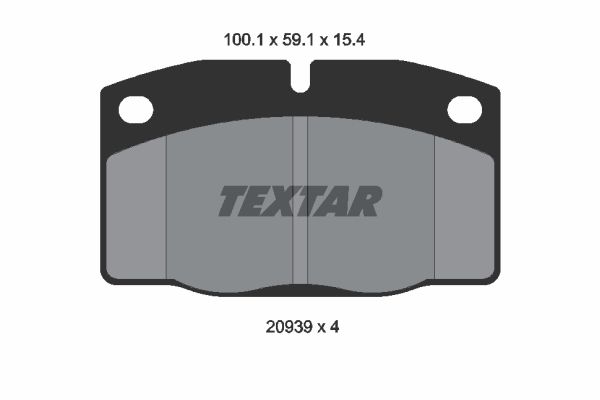 

Комплект тормозных дисковых колодок Textar 2093903