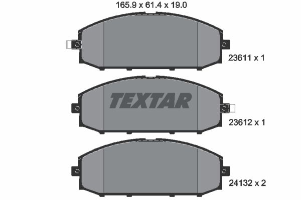

Тормозные колодки Textar дисковые 2361101