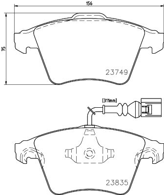 фото Комплект тормозных дисковых колодок mintex mdb2745