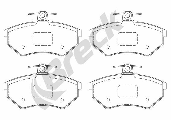 Тормозные колодки BRECK дисковые 201680070100
