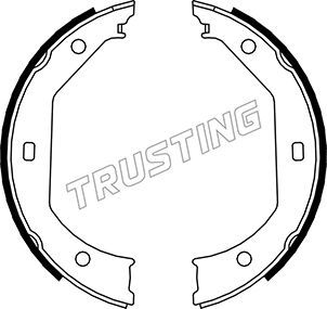 

Тормозные колодки TRUSTING стояночного тормоза 19027