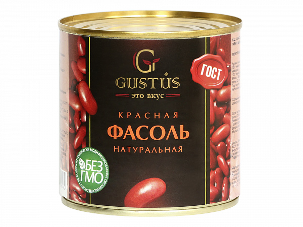 Фасоль Gustus красная натуральная 400 г