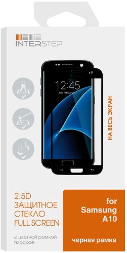 Защитное стекло InterStep для Samsung Galaxy A10 Black